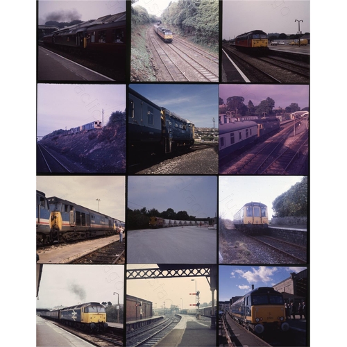 243 - Modern Traction. Approx. 175, two and a quarter square colour slides in card mounts (some loose). Mo... 