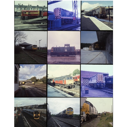 244 - Modern Traction. Approx. 175, two and a quarter square colour slides in card mounts (some loose). Mo... 