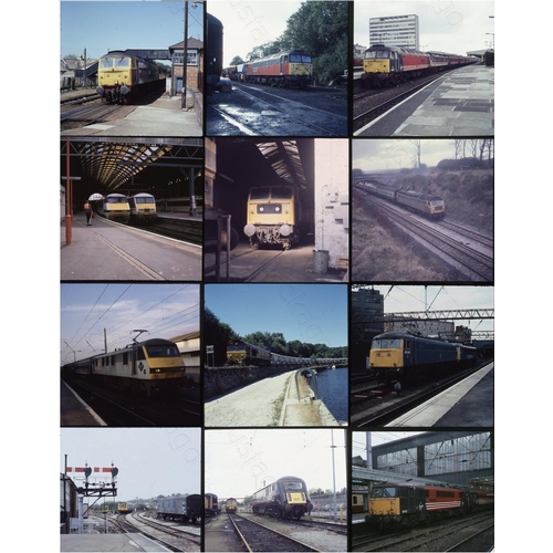 245 - Modern Traction. Approx. 175, two and a quarter square colour slides in card mounts (some loose). Mo... 