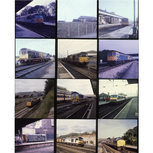 245 - Modern Traction. Approx. 175, two and a quarter square colour slides in card mounts (some loose). Mo... 