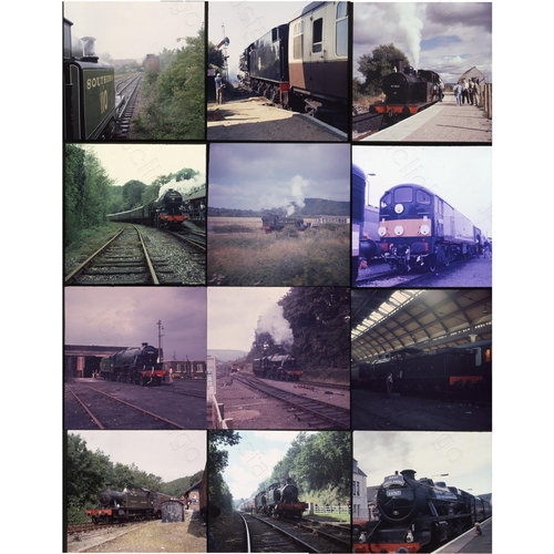 272 - A large collection of preserved and heritage railways. Approx. 770, two and a quarter inch square co... 