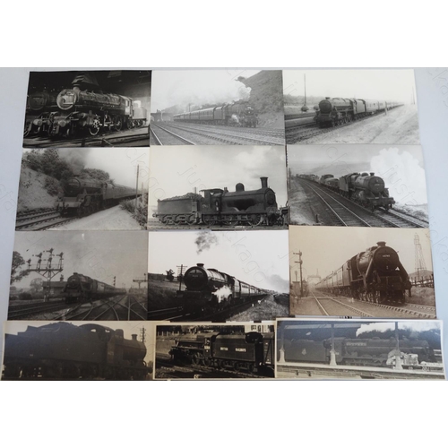 299 - Approx. 200, black and white postcard size prints. (6 are panoramic views). A good selection of BR(M... 