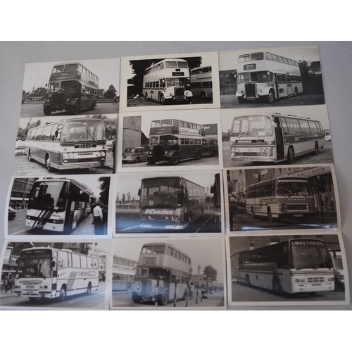 309 - Approx. 200 postcard size black & white and a few colour prints.
A good selection of UK Bus types an... 