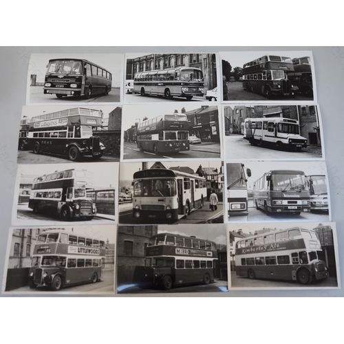 310 - Approx. 200 postcard size black & white and a few colour prints.
A good selection of UK Bus types an... 