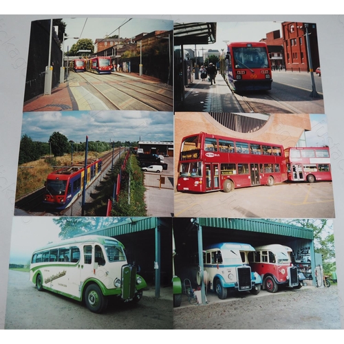 335 - U.K. Bus and tram selection. Approx. 117, mostly colour prints with some black and white. Most are 6... 