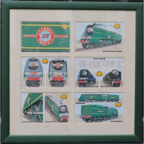 355 - 2 x Framed and glazed postcard pictures. The first one depicts 