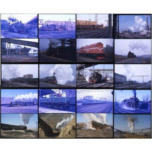 367 - China Traction. A selection of traction in China. Approx. 130, 35mm colour slides, all are Agfa and ... 