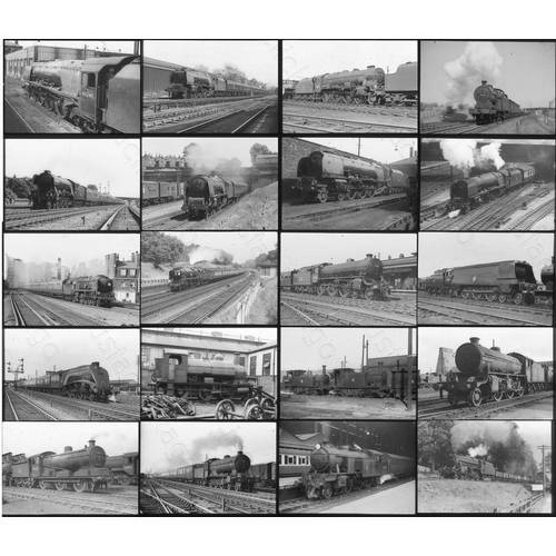 396 - B.R. Steam. Approx. 200+ good quality, black and white positive slides in plastic mounts. B.R. Steam... 