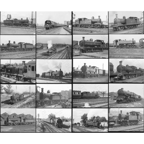 398 - B.R. Steam. Approx. 200, good quality, black and white positive slides in plastic mounts. B.R. Steam... 