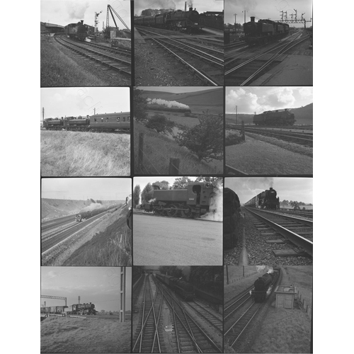 414 - BR steam. A selection of approx. 150, medium and larger format black & white negatives. The original... 