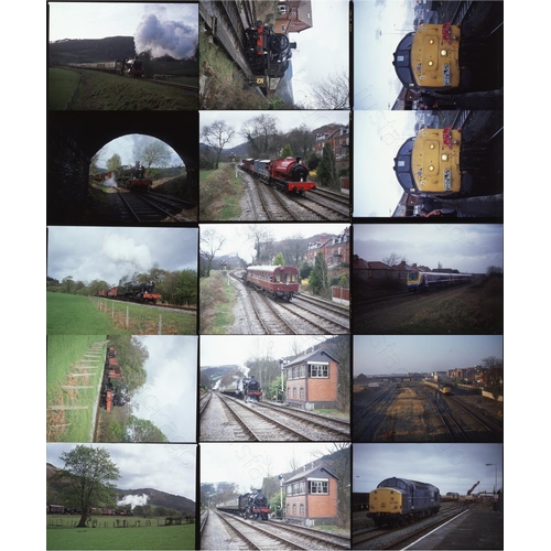 415 - Heritage Railways and modern traction. A box containing approx. 800, medium format colour positives ... 