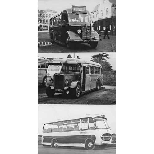 417 - U.K. Bus photographs. Approx. 150 black and white and a few colour prints, postcard size. The majori... 