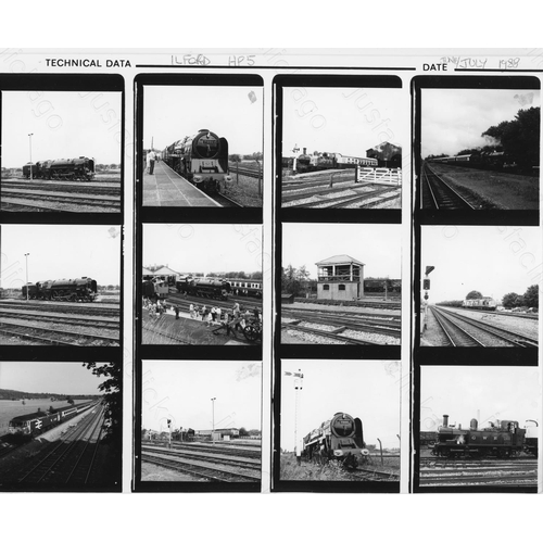 418 - Heritage Railway and some modern traction. A box containing approx. 150 medium format black & white ... 