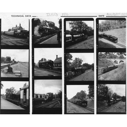 418 - Heritage Railway and some modern traction. A box containing approx. 150 medium format black & white ... 