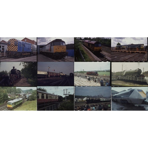 418 - Heritage Railway and some modern traction. A box containing approx. 150 medium format black & white ... 