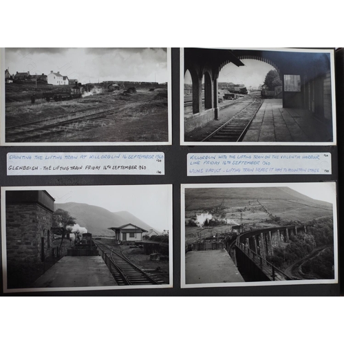 430 - 2 photo albums of traction in Ireland. Approx. 200 black and white prints taken between 1958-63 feat... 