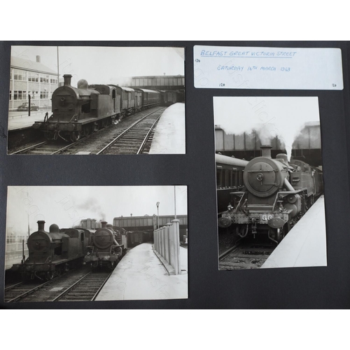 430 - 2 photo albums of traction in Ireland. Approx. 200 black and white prints taken between 1958-63 feat... 