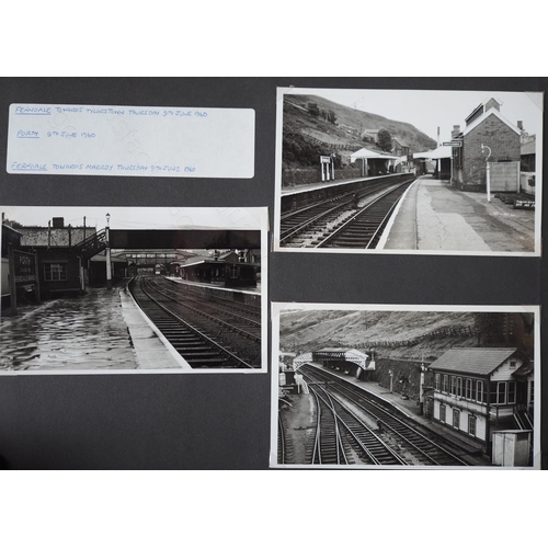 431 - 3 photo albums of BR Steam. Approx. 500 black and white prints with a few colour reprints, taken bet... 