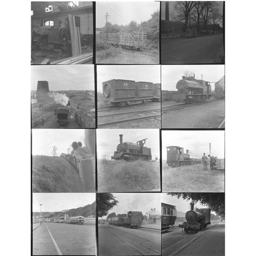 436 - Narrow gauge railways. A selection of approx. 50, medium/square format black and white negatives. Th... 