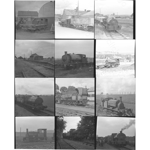 441 - A small selection of 33, medium/square format black and white negatives. The negatives feature indus... 