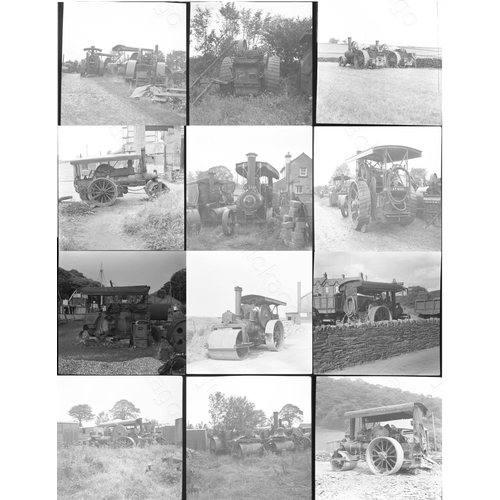 443 - Traction Engines. A selection of approx. 50, medium/square format black and white negatives. The neg... 