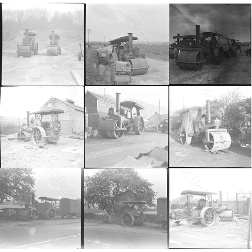 444 - Traction Engines. A selection of approx. 50, medium/square format black and white negatives. The neg... 