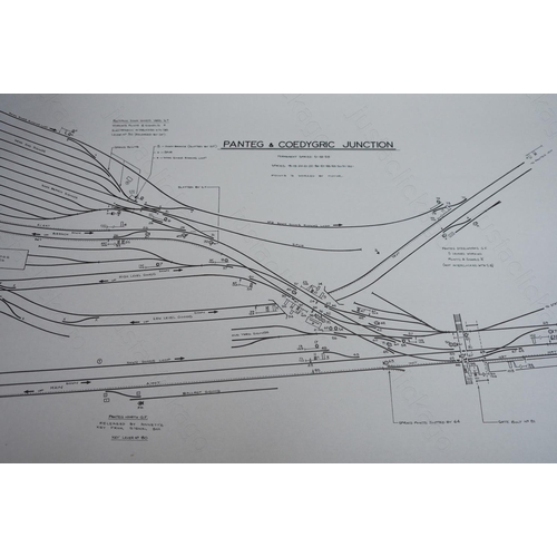 450 - A quantity of Signalling Record Society facsimiles of signal box diagrams.
1. Panteg & Coedygric Jun... 