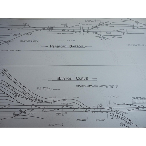 450 - A quantity of Signalling Record Society facsimiles of signal box diagrams.
1. Panteg & Coedygric Jun... 