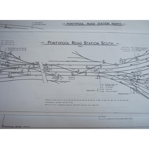 450 - A quantity of Signalling Record Society facsimiles of signal box diagrams.
1. Panteg & Coedygric Jun... 