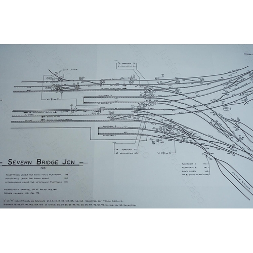 450 - A quantity of Signalling Record Society facsimiles of signal box diagrams.
1. Panteg & Coedygric Jun... 