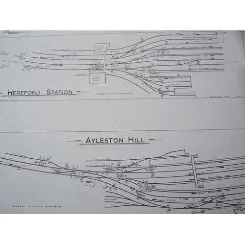 451 - A quantity of Signalling Record Society facsimiles of signal box diagrams.
1. Cefn Coed.
2. Scarboro... 