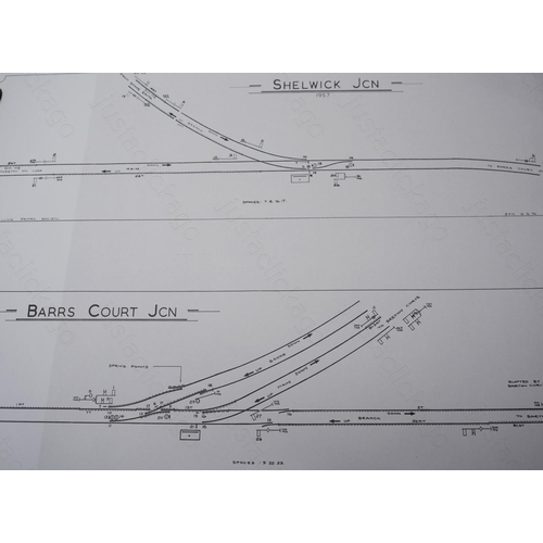 451 - A quantity of Signalling Record Society facsimiles of signal box diagrams.
1. Cefn Coed.
2. Scarboro... 