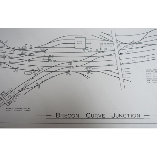 451 - A quantity of Signalling Record Society facsimiles of signal box diagrams.
1. Cefn Coed.
2. Scarboro... 