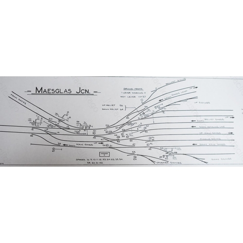 452 - A quantity of Signalling Record Society facsimiles of signal box diagrams.
1. Ebbw Junction.
2. Cour... 