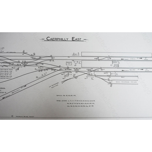 452 - A quantity of Signalling Record Society facsimiles of signal box diagrams.
1. Ebbw Junction.
2. Cour... 