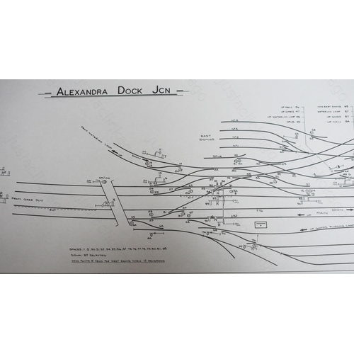 452 - A quantity of Signalling Record Society facsimiles of signal box diagrams.
1. Ebbw Junction.
2. Cour... 