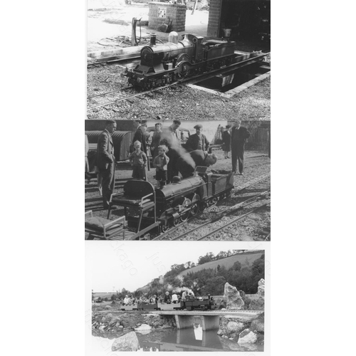 455 - A good assortment of miniature and light railway black & white prints (a few colour noted). Approx. ... 