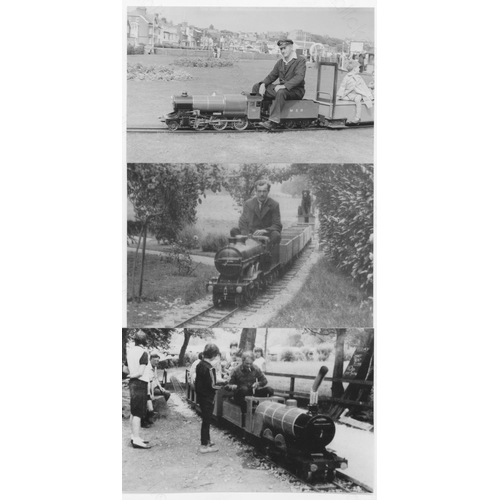 455 - A good assortment of miniature and light railway black & white prints (a few colour noted). Approx. ... 