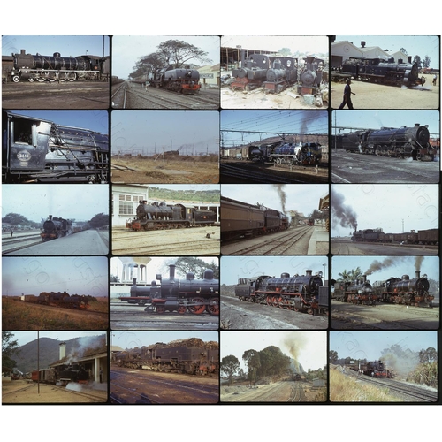 474 - Steam in Angola and Rhodesia. Good quality selection of approx. 270, original Kodak 35mm colour slid... 