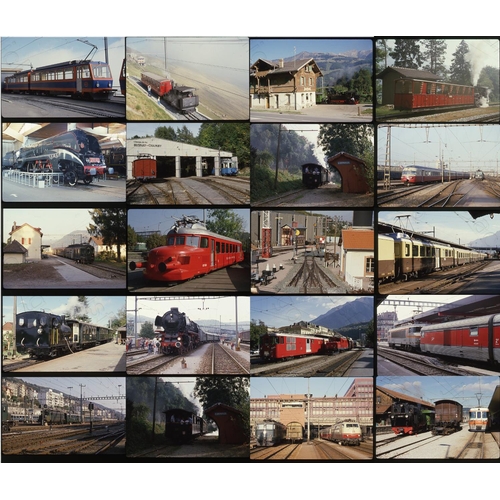 481 - Traction in Switzerland and Bulgaria. Good quality selection of approx. 350 , original Kodak and Fuj... 