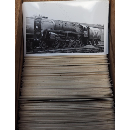 494 - B.R. Standard locomotives. A stunning and very comprehensive collection of approx. 1100, postcard si... 