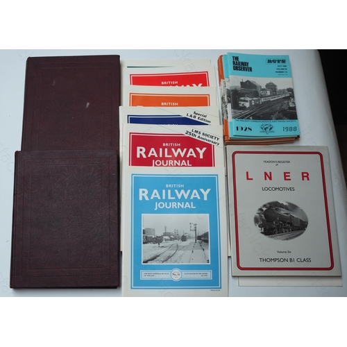 495 - Book and magazine selection. 
1. British Railways Journal 1988-91 published by Wild Swan. 14 copies ... 