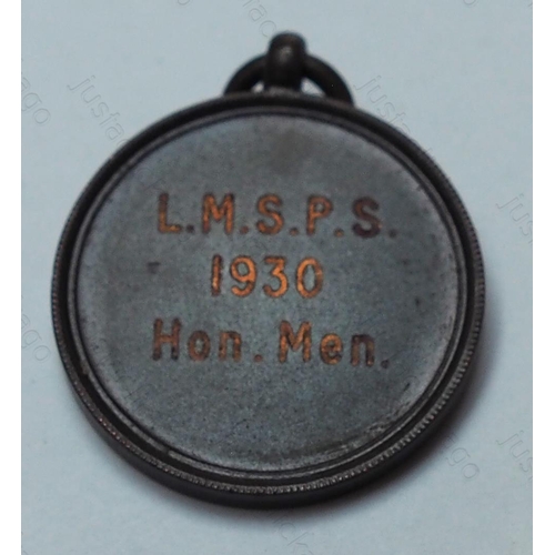 130 - Unknown medal, believed to be of Railway origin. Marked L.M.S.P.S on obverse with 