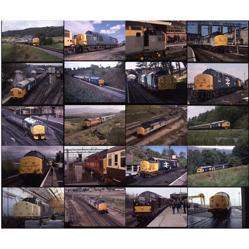 234 - Modern Traction - Class 37. A storage case containing approx. 500, 35mm colour slides on Kodak film.... 