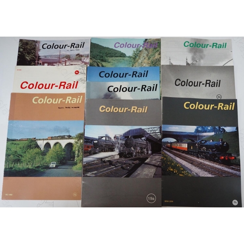 260 - A selection of excellent condition Colour Rail catalogues. Numbers:
8A, 9A, 11, 12, 12A, 13, 13A, 14... 