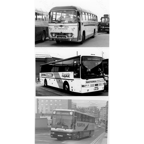 282 - Approx. 200 postcard size black & white and a few colour prints.
A good selection of UK Bus types an... 