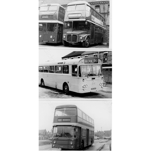 283 - Approx. 200 postcard size black & white and a few colour prints.
A good selection of UK Bus types an... 