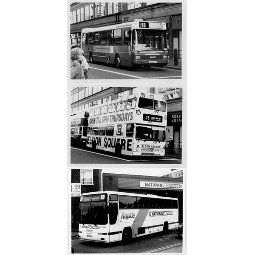 283 - Approx. 200 postcard size black & white and a few colour prints.
A good selection of UK Bus types an... 