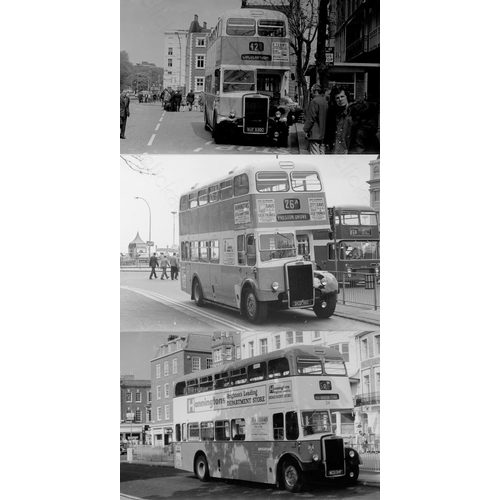 286 - Approx. 200 postcard size black & white and a few colour prints.
A good selection of UK Bus types an... 