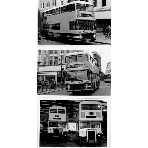 286 - Approx. 200 postcard size black & white and a few colour prints.
A good selection of UK Bus types an... 